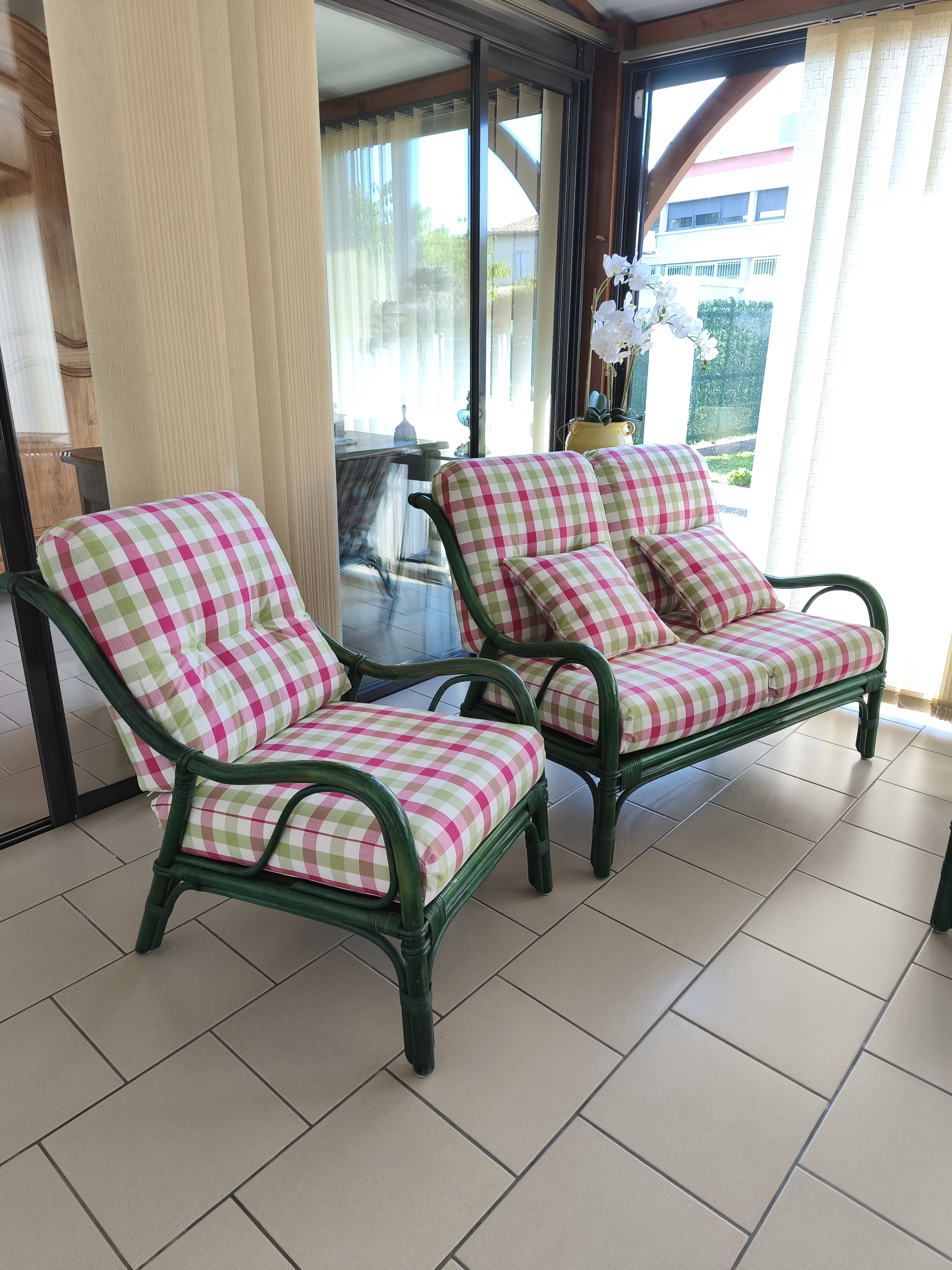 Salon en rotin 
